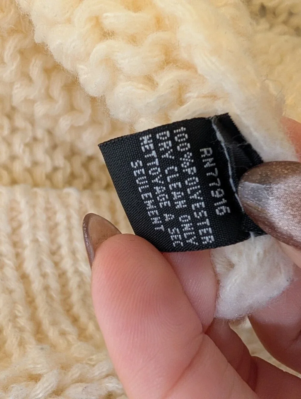 Duchamp 3D Fruit Appliqué Chunky Knit Cardigan Cream One Size